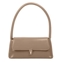 Bolso De Hombro Para Mujer Estilo Retro Tendencia PU Cuero Sólido Color Simple Bolso De Comunicación Con Manija Portátil Bolsos Casual - details 25