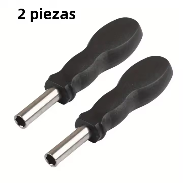 Manija De Destornillador Hexagonal De Acero 45# 1/4 Pulgada Para Bits De Destornillador Con Diámetro De Tira De 6.35 Mm - 1