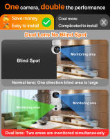 Cámara IP 4K 8MP Con Doble Lente Y Pantalla Batería De Bajo Consumo Monitor De Bebé Detección Humana Visión Nocturna Seguridad - details 3
