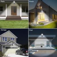 Lámpara De Exterior Con Sensor De Movimiento IP65 6LED 360°Adjustable Para Garage Escaleras Pilares Luz De Pared Contemporánea Fuente De Alimentación Batería - details 3