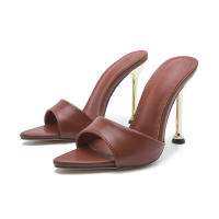 Eilyken Diseño Sandalias De Tacón Alto Para Mujer Mule Strange Women Flip Flops Con Punta Puntiaguda Zapatos De Fiesta - details 11