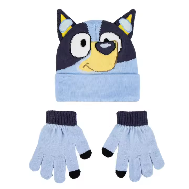 Set De Invierno Guantes Y Gorro Bluey Azul Niño 83730 - 1