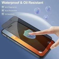 Protector De Pantalla Privado Completo Para iPhone 16 15 13 11 14Pro Max Vidrio Templado Anti-Spy Anti-Huellas Resistente a Arañazos Y Explosiones Venta Por Pieza - details 2