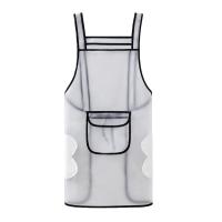 Delantal De Cocina Impermeable Y Transparente Resistente Al Aceite Para Hombres Y Mujeres Accesorios De Hornear Para BBQ Restaurante Café Delantal Sin Mangas De Algodón - details 12