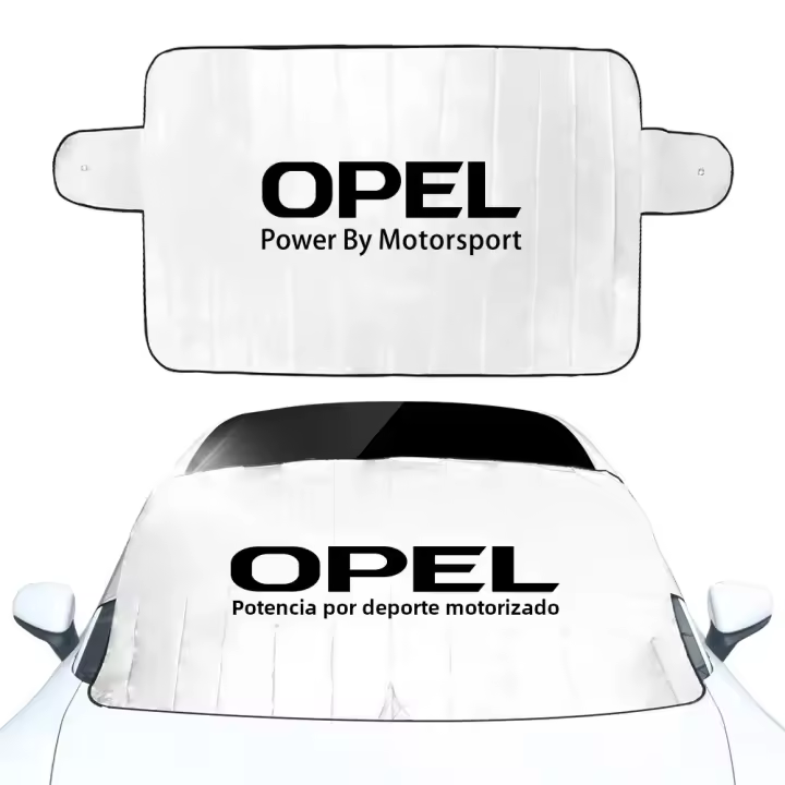 Cubierta De Parabrisas Del Coche Con Sombrilla Anti-Sol Para Opel Corsa C D Astra H J G K Insignia Vectra C B Meriva Zafira Tigra Accesorios Automotrices Material De Tela Plateada Recubierto - 1