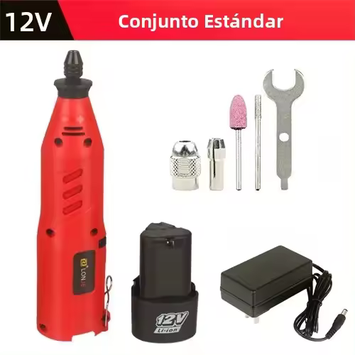 Mini Taladro Eléctrico 12V Máquina De Herramientas Rotativas Sin Cable Con Accesorios De Pulido Y Grabado Dremel Para DIY En El Hogar - 1