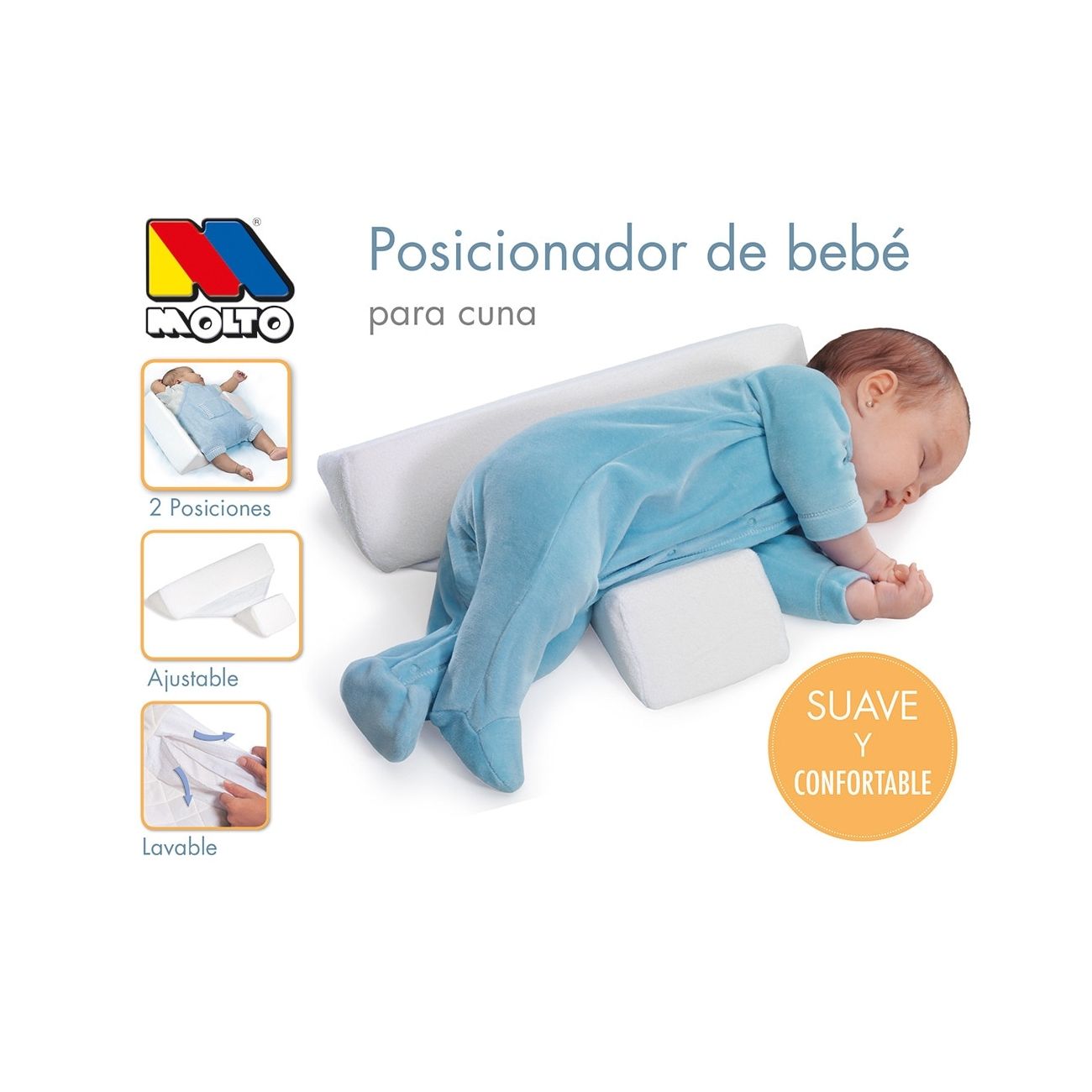 Molto Cojín Antivuelco Baby Positioner, en beige