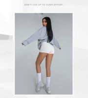 Shorts De Running Para Mujer HELIAR Cintura Alta A-line Delgados De Punto Estilo Casual Verano Slim Bodycon Trousers - details 16