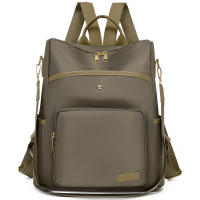 Bolso de mujer, nueva mochila con textura de cuero suave, estilo coreano, mochila escolar retro de moda, bolso de viaje de tendencia de color sólido simple - details 1