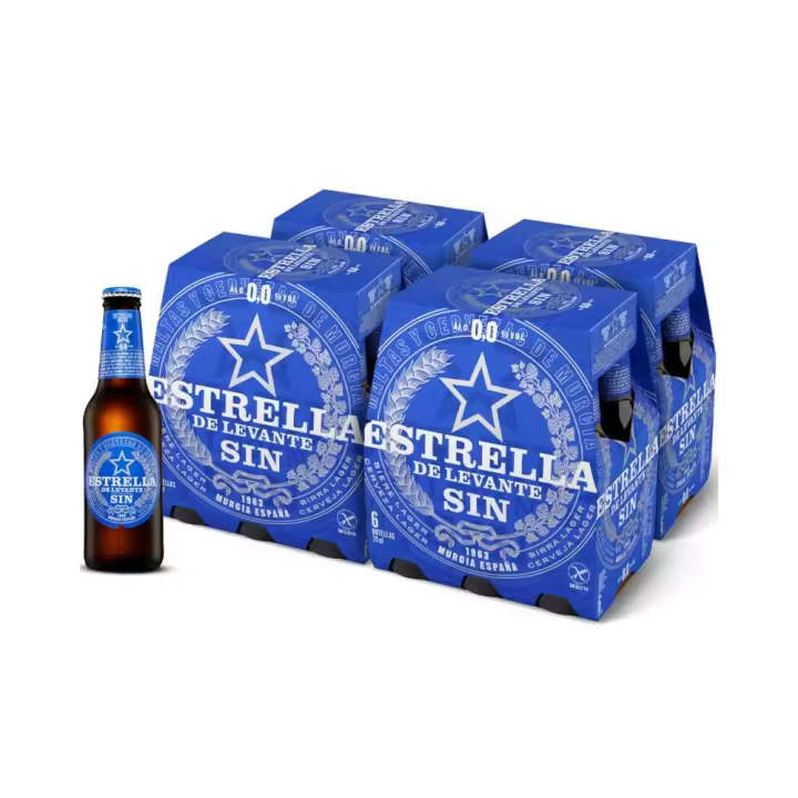 Estrella Levante Sin alcohol 25Cl - Caja 24 uds - 1