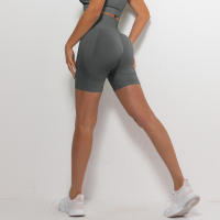 Shorts Deportivos Para Mujer Cintura Alta Sin Costuras Push up Fitness Ciclismo Yoga Levantamiento De Glúteos Shorts Deportivos - details 13