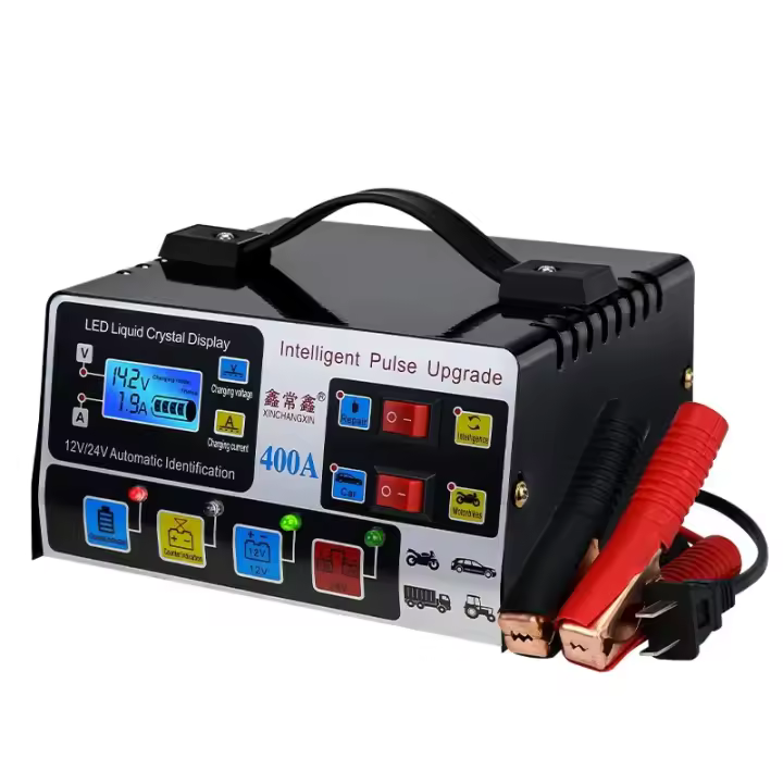 Cargador De Batería De Coche 300A Alta Potencia Cargador Rápido 12V/24V 220W Con Enchufe EU/US Inteligente Pulso Reparación De Batería - 1