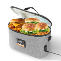 Horno Portátil Para Coche Calentador De Alimentos Mini Con Pantalla Digital 8L Caja De Almuerzo Eléctrica Para Viajes Camping Picnic - details 5