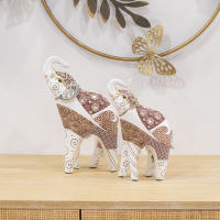 CAPRILO REGALOS & DECORACIÓN Figura Decorativa de Resina Étnica "Elefante con Espejos" . Adornos y Esculturas. Regalos Originales. Decoración Hogar. 15 x 7 x 25 cm - details 1