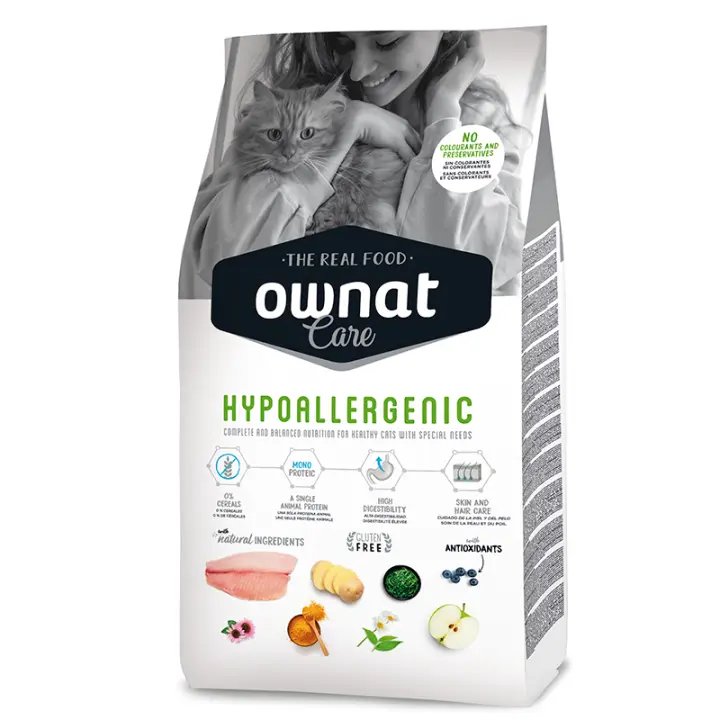 Ownat Care Pienso Hypoallergenic para Gatos 3Kg - 1