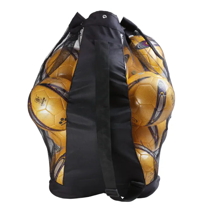 Bolsa De Deporte Para Balones Con Cierre De Cordón Bolsa De Almacenamiento Para Baloncesto Fútbol Voleibol De Malla Oxford - 1
