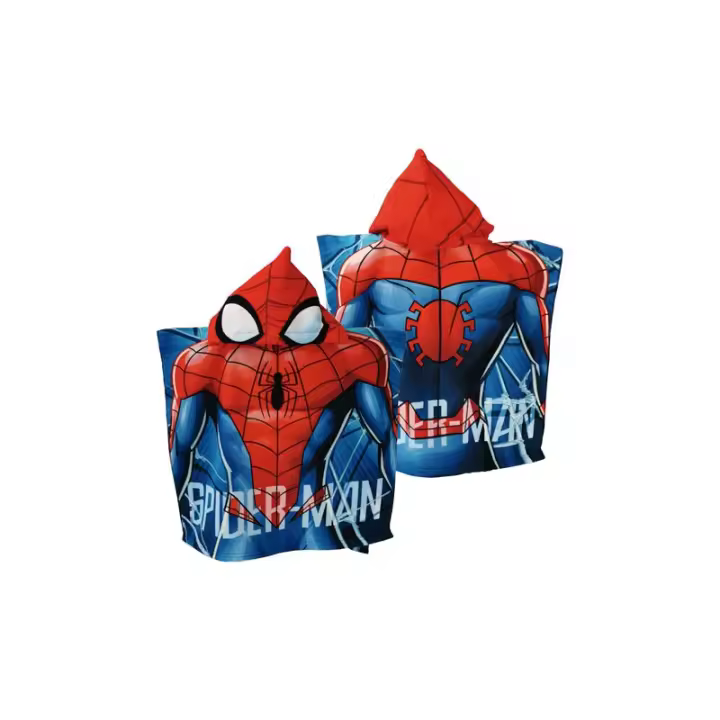 Poncho Playa Spiderman Marvel Microfibra 55x110cm. - 1