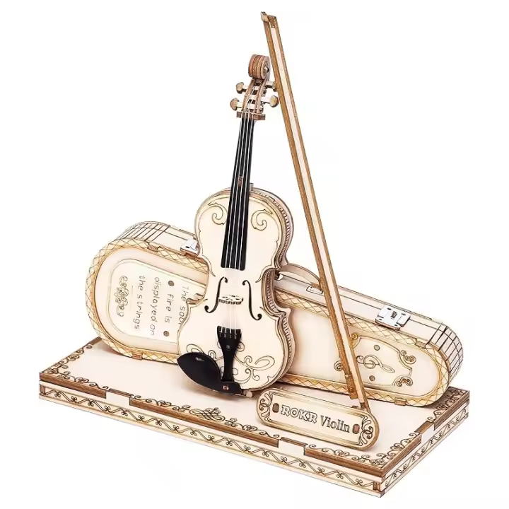 Robotime TG604K. Instrumento Musical Violin. 62 pzas - 1