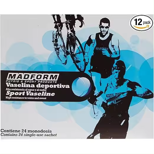 Madform Vaselina Deportiva Vaselina deportiva con una alta resistencia al agua y al sudor - Caja de 24 sobres monodosis de 10 ml - 1