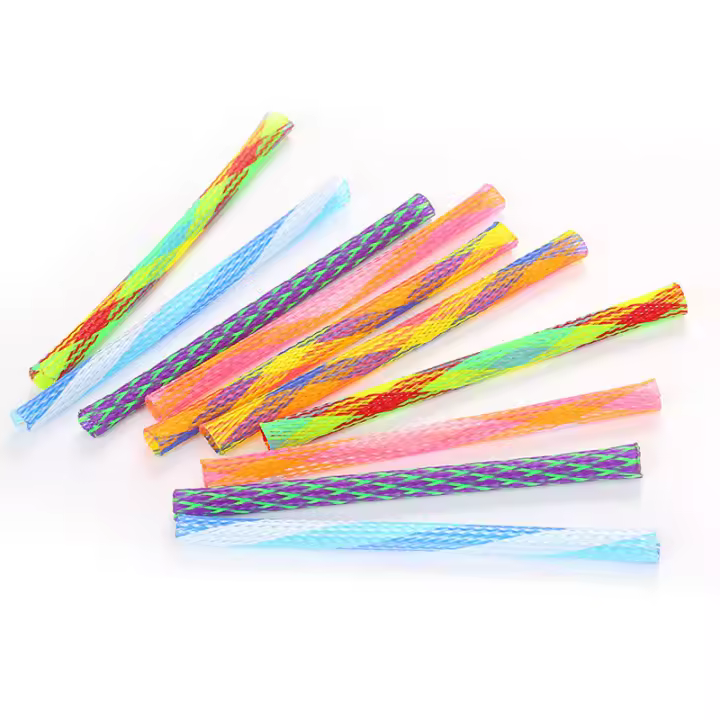 Juguetes De Resorte Plegable Para Gatos Coloridos Elásticos Interactivos Palos Para Moler Proporcionando Diversion Y Excitación Para Mascotas - 1