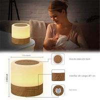 Lámpara Nocturna Remotamente Controlada De 13 Colores Recargable Por USB Luz De Mesa Portátil Para Cama Dimmable Para Bebés Y Niños - details 5