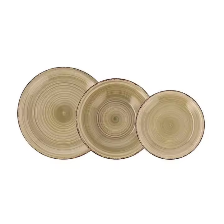 Vajilla Vita Natura Quid 18 piezas gres arena - 1