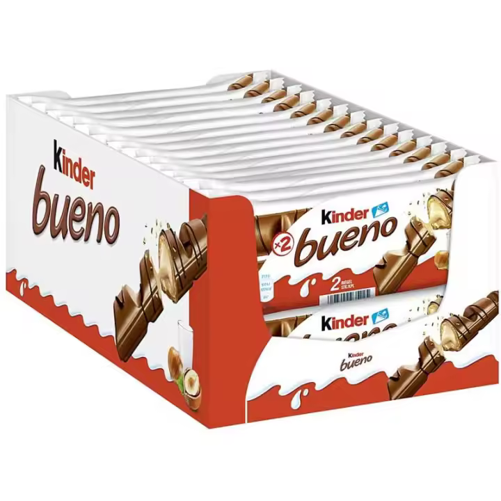 Kinder Bueno Chocolate - Caja 30 unidades x 2 Barritas - Kinder Bueno Chocolate - 1