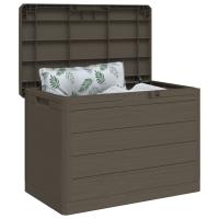 vidaXL Baúl para cojines polipropileno marrón 77,5x44,5x53 cm - details 2