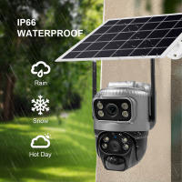 Cámara Solar WiFi Exterior Con Doble Lente PTZ Bajo Alimentación Cámara De Video IP De Seguridad Con Detección De Movimiento PIR CCTV Vigilancia - details 10