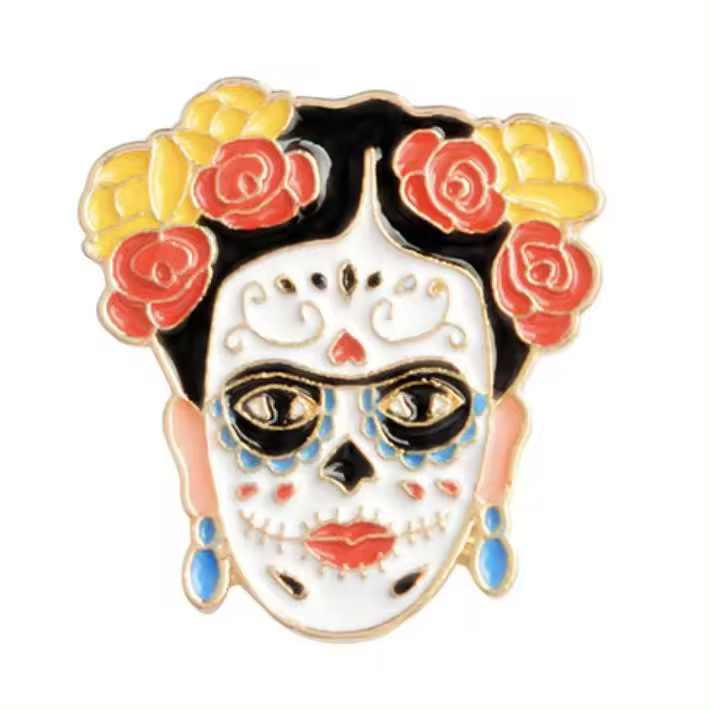 Gemelolandia | Pin de Solapa Frida Kahlo Catrina Mexicana - 1
