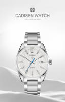 Reloj Mecánico Para Hombre CADISEN 2024 Lujo Resistente Al Agua 10Bar Movimiento Japonés NH35 Acero Inoxidable Con Cristal De Zafiro - details 1