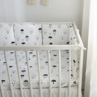 LALA - Ropa de Cama para Cuna de Bebe, ropa de Cama para recien nacidos, Valla anticolisión para Bebe, Algodón Puro, Nue, 30x30x6, Pieza Entra Lavada. - details 0