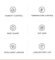 Sensor De Temperatura Y Humedad Zigbee 3.0 Tuya Con Pantalla LCD Control Remoto a Través De La Aplicación Smart Life Compatible Con Google Assistant - details 1
