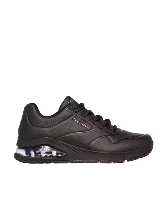 SKECHERS 155543_BBK Zapatillas deportivas de mujer negras en piel 79579 - 1