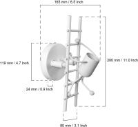 Lámpara de pared creativa con forma humana, lámpara de pared interior, lámpara de pared Art Deco moderna, base E27, adecuada para dormitorio, escalera, comedor, blanco - details 3