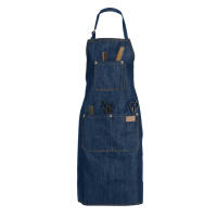 Delantal De Denim Para Cocina Resistente Al Aceite Con Bolsillos Para Herramientas Para Hombres Y Mujeres Adultos Estilo De Café - details 6