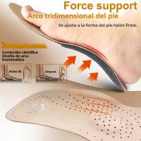 Almohadillas De Apoyo De Arco Para Zapatos De Cuero Genuino Ortopédico Para Pies Planos Control De Olor Transpirables Para Cuidado Del Pie - details 2