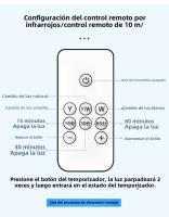 Lámpara De Noche LED Portátil Con Control Remoto Y Luz Dimmable Para Dormitorio Lámpara De Escritorio Para Lectura Y Decoración De Ambiente - details 3