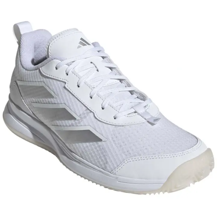 Palas de Pádel Zapatillas Adidas Avaflash Clay Plata-Blanco - 1