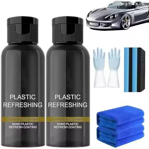 Revitalizante de plástico, Agente de recubrimiento revitalizante de plástico, Refrescante de plástico, Recubrimiento refrescante de nanoplástico (30 ml-2 piezas) - 1