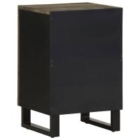 vidaXL Mueble de baño de madera maciza de mango negro 38x33x58 cm - details 3