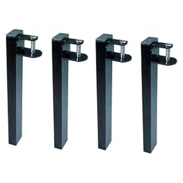 Pack 4 Patas Canguro para Somier - Metálicas y Rectangulares - Ideales para Cama Nido - Cuens - 1
