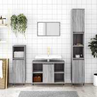 vidaXL Armario de baño madera de ingeniería 30x30x100 cm en color Roble artisan/Roble Sonoma/Madera antigua y más | almacenamiento funcional diseño moderno para baño dormitorio sala - details 4