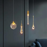 Lámpara Colgante Nórdica De Cristal LED Para Iluminación De Habitación Dormitorio Sala De Estar Cocina Decoración De Hogar Instalación Tipo Cord Pendant Material Aleación Fuente De Alimentación AC Vínculo Certificación CCC Ce - details 0