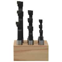 vidaXL Cortadoras de perforación 9 piezas 12 mm con base de madera - details 2