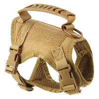 Harnés Táctico Ajustable Para Perros Y Gatos Pequeños Vests Para Gatos Y Perros De Servicio Militar Entrenamiento Y Caminata - details 6