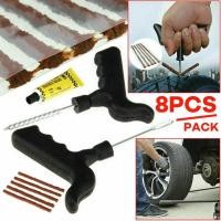 Kit De Reparación De Neumáticos Con Bandas De Goma Herramientas De Reparación De Ruedas Para Automóviles Estuche De Emergencia Para Agujeros En Los Neumáticos - details 2
