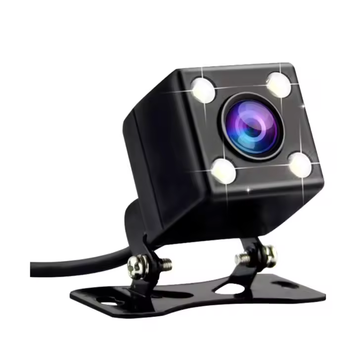 IPSDI Cámara de visión Trasera de Coche 170 ° ángulo 4 LED cámara de Aparcamiento de visión Nocturna cámara de visión Trasera de Coche (4 LED) - 1