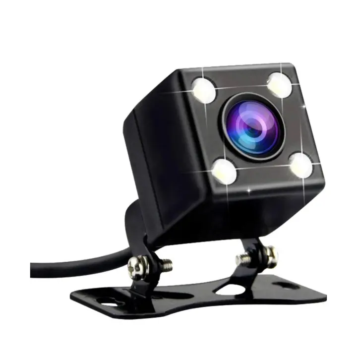 IPSDI Cámara de visión Trasera de Coche 170 ° ángulo 4 LED cámara de Aparcamiento de visión Nocturna cámara de visión Trasera de Coche (4 LED) - 1