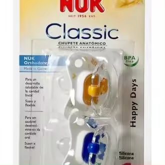 Nuk Chupete Silicona T1 Dia Surtido 2Uds - 1